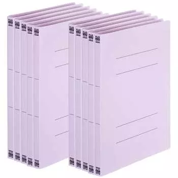 Plus PP flat file A4 vertical violet 10 books No.121P 98-292E0