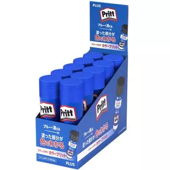 Plus Pritt Glue Stick Color Pritt Jumbo Size Set of 10 29-72610