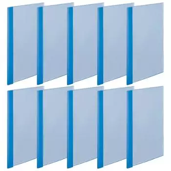 Плюс Прозрачный Файл A4 Тонкий Тип 6P Синий 10 Книг Упаковка 78-96010