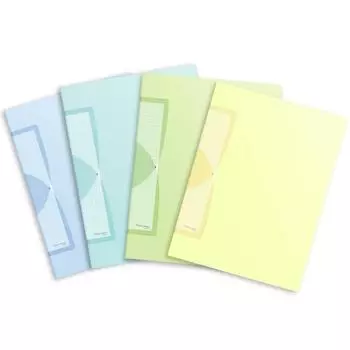 Плюс Прозрачный Файл А4 Вертикальный 20 Карманов Pasty Smart Milky Squash 4 Цветной Набор