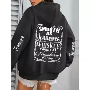 Плюс размер 1XL-4XL женская толстовка с принтом очень большая толстовка модная свободная одежда удобная толстовка женская S