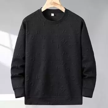 Плюс размер 4XL-10XL осенний топ с длинным рукавом мужская верхняя одежда повседневные большие толстовки с капюшоном для мужчин пуловеры 4XL чёрный