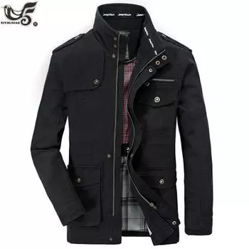 Плюс размер 8xl брендовая военная куртка мужская пилотная куртка пальто мужские куртки-бомберы грузовая летная куртка XXL чёрный
