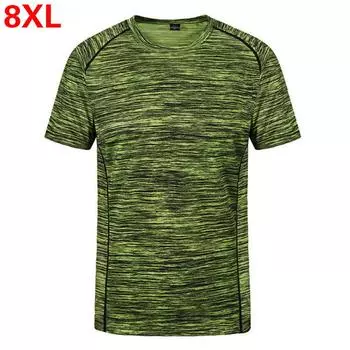 Плюс размер 8xl футболка мужская креативная простая быстросохнущая дышащая футболка мужская летняя футболка L темно серый