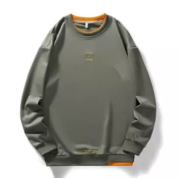 Плюс Размер 8XL Мужской свитер Весна И Осень Плюс Размер Свитер Свободный Спортивный свитер L белый