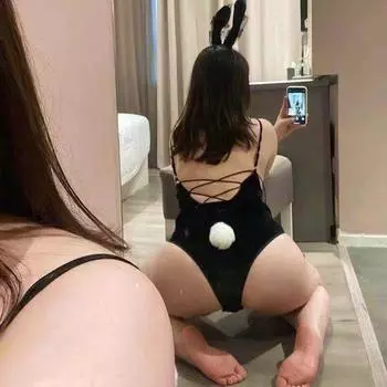 Плюс размер catty fat sister сексуальный горячий кролик униформа комбинезон бесплатно секс нижнее белье страсть костюм M80-60kg