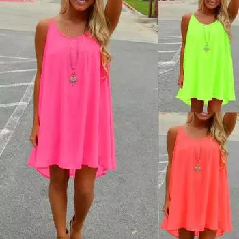 Плюс Размер Дамы Сарафан Платье Платья Открытые Плечи Цветочные Пляж Свинг Праздник M оранжевый