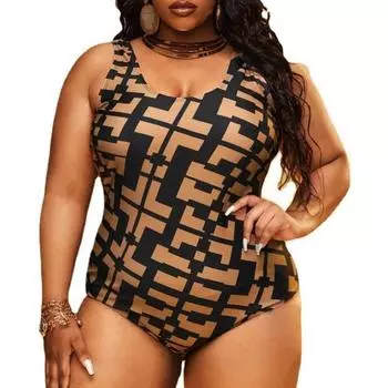 Плюс Размер Купальники Женщины Сексуальное Бикини Женщина Купальник Цельный Большой Размер Купальный Костюм Спинки Пляжная Одежда Купальники Монокини XL