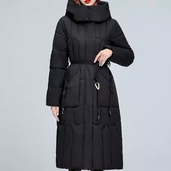 Плюс размер L-7XL модные зимние куртки женские пальто с капюшоном элегантное свободное толстое теплое женское пальто L