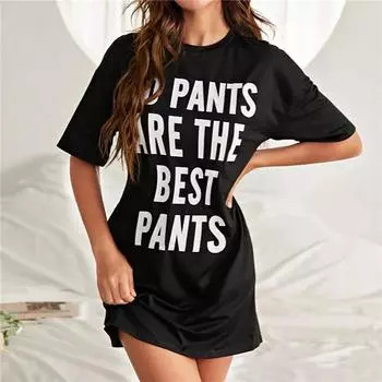 Плюс Размер Летние Женские Платья 3D Алфавит Принт Женские Платья Платье Для Свиданий Свободное Платье S