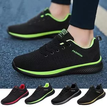 Плюс размер модные парные дышащие теннисные туфли на шнуровке женские/мужские легкие кроссовки для бега уличная удобная нескользящая спортивная обувь 44 серый