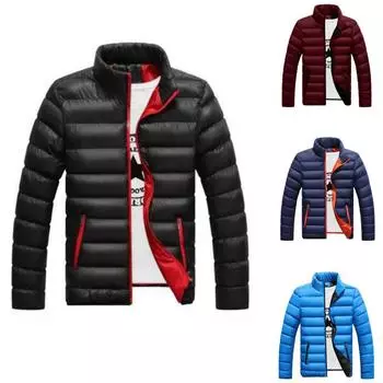 Плюс размер осень и зима модное американское утолщенное спортивное пальто модная мужская уличная свободная повседневная однотонная куртка для мужчин 5XL вино красного