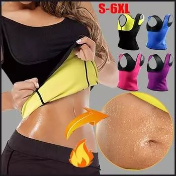 Плюс размер регулируемый пояс для похудения тренировки майки Shaperwear Спорт на открытом воздухе Фитнес Shaper S-6XL 5XL чёрный