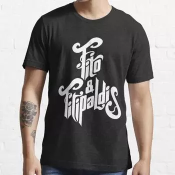 Плюс размер S-3XL Fito Fitipaldis Band Rock испанская печатная футболка мужские топы модная одежда футболки S чёрный