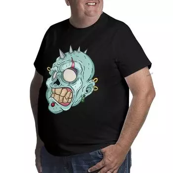 Плюс размер S-6XL для 50-135 кг Kawaii винтажная мужская футболка с принтом аниме забавная летняя повседневная футболка с короткими рукавами S чёрный