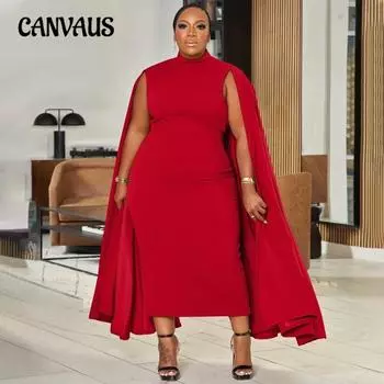 Плюс Размер Женщин Мода Однотонный Круглый Вырез Лоскутный Рукав Обруч Бедра Платье 1XL чёрный