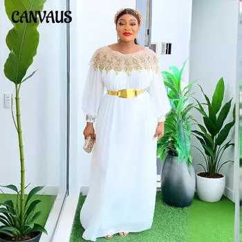 Плюс Размер Женщин Новая Мода Однотонный Пояс Длинная Юбка Платье L оранжевый