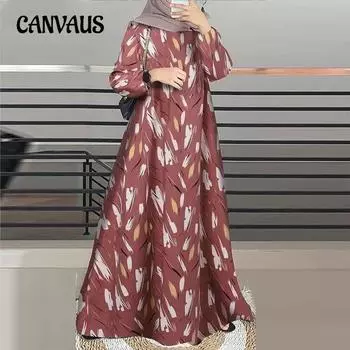 Плюс Размер Женщин Новое Осеннее Модное Платье С Длинными Рукавами и Круглым Вырезом S чёрный