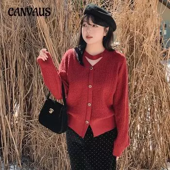 Плюс Размер Женская Круглая Горловина Вырез Верхняя Одежда с Темпераментом Трикотажный Свитер Топ XL чёрный