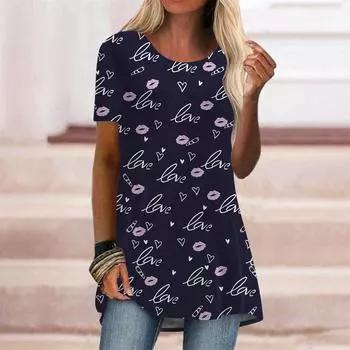 Плюс размер женская летняя фиолетовая милая улыбающаяся мордашка с принтом в виде лица удобная футболка с коротким рукавом и круглым воротником повседневные мешковатые футболки средней длины XS розовый