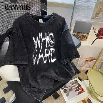 Плюс Размер Женская Летняя Мода Новый Короткий Рукав Дизайн Sense of Top M чёрный