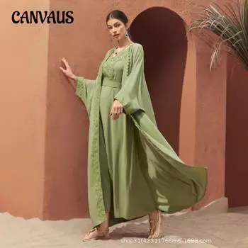 Плюс Размер Женская Мода Новое Сетчатое Платье S светло-зеленый