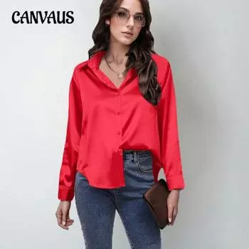 Плюс Размер Женская Весенняя Мода Новый Длинный Рукав Топ S белый