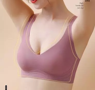 Плюс размер женский бюстгальтер-минимайзер беспроводной бюстгальтер удобное тонкое нижнее белье собранный бюстгальтер без косточек пуш-ап топ XXXXXXL