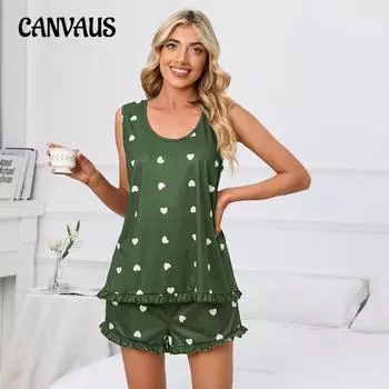 Плюс Размер Женский Новый Майка Верхняя Крышка Пляжный Купальник Полосатая Пижама Комплект Из Двух Частей S чёрный