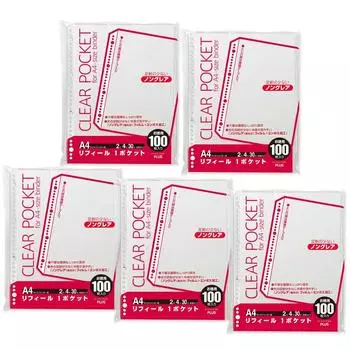 Плюс сменный прозрачный A4 1 карман с отверстиями 500 листов 100 листов x 5 x 5 2/4/30 87-600