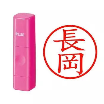 Plus Seal Name Cube Pink Nagaoka Script 62-665 IS-009NQ