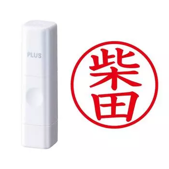Plus Seal Name Cube White Shibata Script 59-954 IS-009NQ