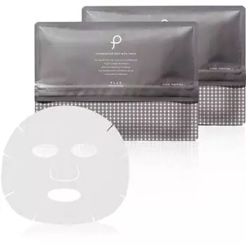 PLuS Sheet Mask Ceramide 3GF Deep Moist Mask Pack Face Mask EGF FGF IGF Retinol (Made in Japan) (21 pieces * 2 sets)