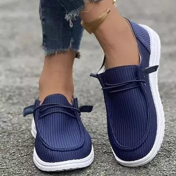 Plus Size 36-43 Shoes for Women Autumn Fashion Women Comfortable Slip on Loafers Casual Flats Shoes Sneakers Zapatos De Mujer 36