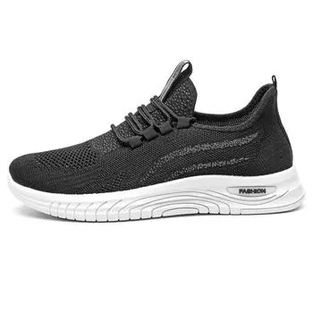 Plus Size 39-44 Shoes for Men Fashion Spring Summer Men Breathable Comfortable Lace Up Non-slip Casual Sneakers Men Shoes 39