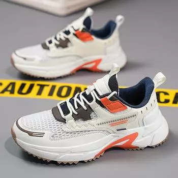 Plus Size 39-48 Men s Shoes Summer Breathable Casual Sports Shoes Anti-Slip Mesh Face Running Shoes Men s Sneakers 39