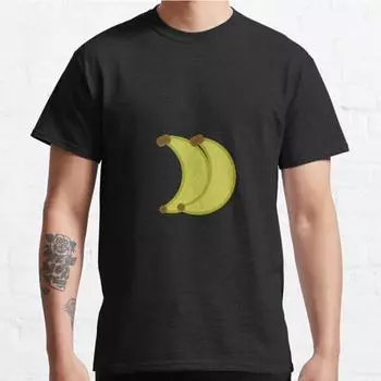 Plus Size S-3XL Bananas Snuggle Printed T-shirt Men s Tops Fashion Clothes Tees S чёрный
