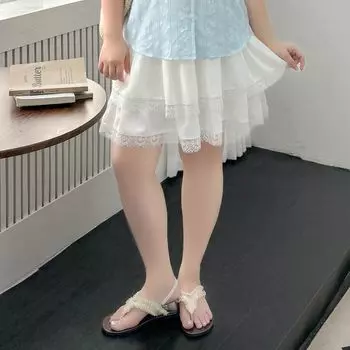 Plus size women clothing [Artistic Fresh Shirts] Texture Bow Stripe Jacquard 100.00kg Short sleeve Shirt Cheese White-Skirt 8xl