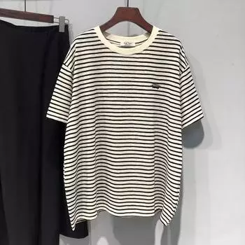 Plus Size Women s Fashion New Embroidered Short Sleeved Top M чёрный