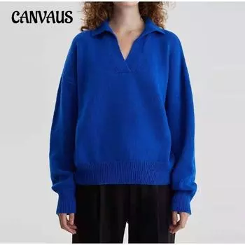 Плюс Размер Женский Новый Осенний Вязаный Модный Длинный Рукав Свитер S зелёный