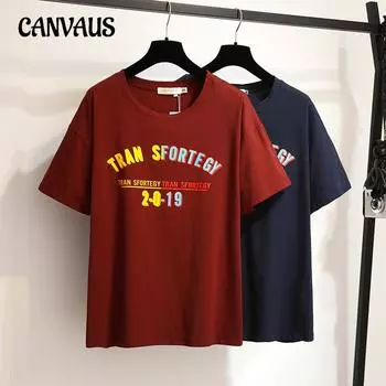 Женская летняя футболка больших размеров, повседневные свободные топы с короткими рукавами 2XL синий