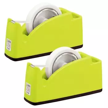 Plus Tape Cutter with Pen Holder Pocket Light Green Set of 2 31-2422