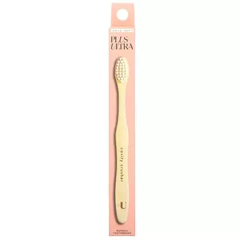 Plus Ultra, зубная щетка из бамбука, для удаления кариеса, детская, мягкая, 1 зубная щетка