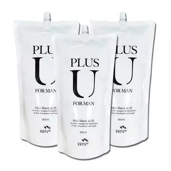 Plus You Men s Skin Refill 900 мл Косметика Большая емкость для коммерческого использования, 3 шт.