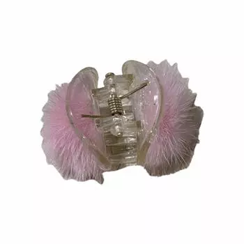 Plush Ball Hair Accessories Korean Hair Crabs Ponytail Holder Small Clamp Clip Women Hair Claws