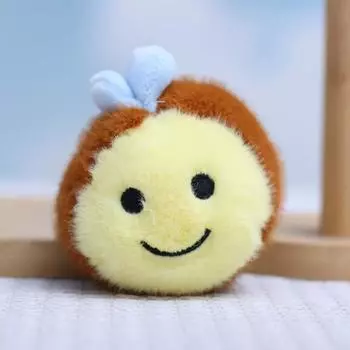 Plush Bee Cartooninspired Toy Cute Keychain Doll Backpack Pendant Gift Holiday