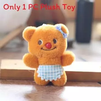 Plush Butterfly Bear Toy Cartoon Doll Keychain Backpack Pendant Holiday Gift Blue Bow