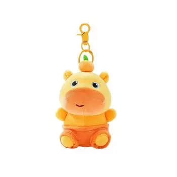 Plush Capybara Cartoon Keychain Pendant With Rotating And Magnetic Functions Sitting Lululala