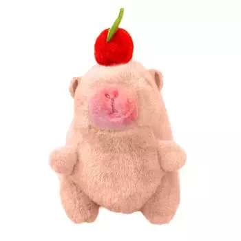 Plush Capybara Keychain Lovely Pendant Keyring Hangings Ornament Key Holder Backpack Handbag Charm for Girls Women 2