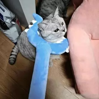 Plush Cat Teaser Long Dog Interactive Toys Home Decoration Funny Cat Stick Kids зелёный